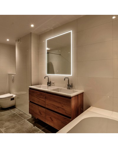 Зеркало Abber See 60 AG6108S-0.6 с подсветкой Серебро с сенсорным выключателем и диммером