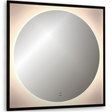 Зеркало Abber See 80 AG6117SCRB с подсветкой Черное с бесконтактным выключателем и диммером