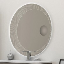 Зеркало с увеличительным зеркалом и со встроенной LED подсветкой 45011, 100х100 CEZARES 45011