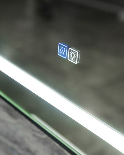 Зеркало в раме с подсветкой сенсорным выкл. и подогревом BelBagno SPC-KRAFT-600-800-LED-TCH-WARM-NERO