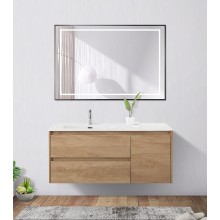 Зеркало в раме с подсветкой сенсорным выкл. и подогревом BelBagno SPC-KRAFT-1200-800-LED-TCH-WARM-NERO