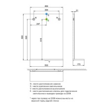 Зеркало 50х69,8 см белый глянец IDDIS Custo New NCU50W0i98