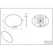 Зеркало 78х58 см Esbano ES-2073 RDO