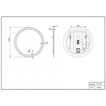 Зеркало 50х50 см Esbano ES-2481