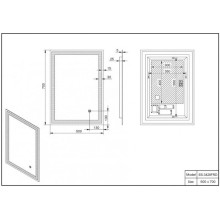 Зеркало 50х70 см Esbano ES-3429 FRD