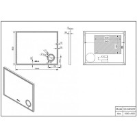 Зеркало 100х80 см Esbano ES-3482 KDF