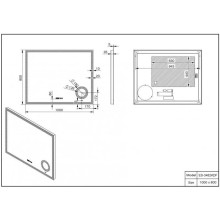 Зеркало 100х80 см Esbano ES-3482 KDF