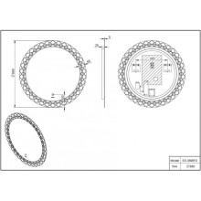 Зеркало 68х68 см Esbano ES-3599 FD