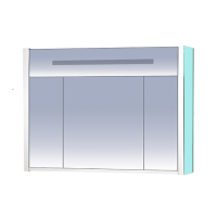 Джулия -105 Шкаф голубой зеркальный