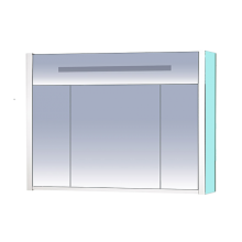 Джулия -105 Шкаф голубой зеркальный