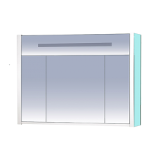 Джулия -105 Шкаф голубой зеркальный