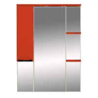 Жасмин -  75 Зеркало - шкаф лев. (свет) красная ПЛЕНКА