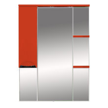 Жасмин -  75 Зеркало - шкаф лев. (свет) красная ПЛЕНКА