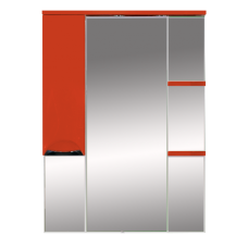 Жасмин -  75 Зеркало - шкаф лев. (свет) красная ПЛЕНКА