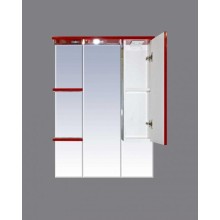 Жасмин -  75 Зеркало - шкаф прав. (свет) красная ПЛЕНКА