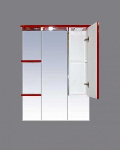 Жасмин -  75 Зеркало - шкаф прав. (свет) красная ПЛЕНКА