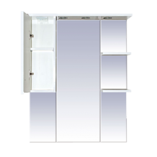 Орхидея - 75 Зеркало - шкаф лев. (свет) белая эмаль