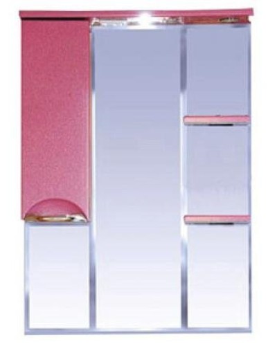 Жасмин - 75 Зеркало - шкаф лев. (свет) розовая плёнка