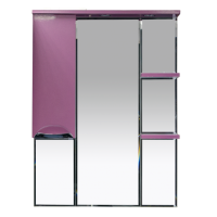 Жасмин - 75 Зеркало - шкаф лев. (свет) розовая плёнка
