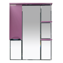 Жасмин - 75 Зеркало - шкаф лев. (свет) розовая плёнка