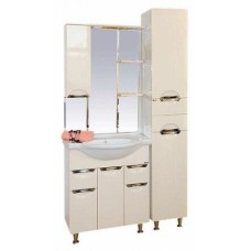 Орхидея - 85 Зеркало - шкаф лев. (свет) БЕЖ. эмаль