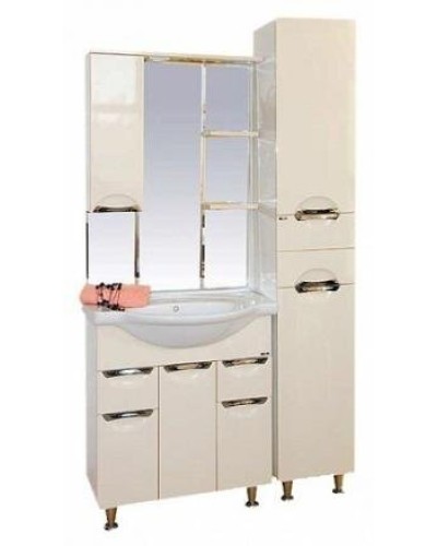 Орхидея - 85 Зеркало - шкаф лев. (свет) БЕЖ. эмаль