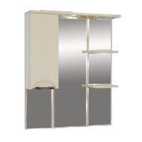 Орхидея - 85 Зеркало - шкаф лев. (свет) БЕЖ. эмаль