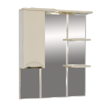 Орхидея - 85 Зеркало - шкаф лев. (свет) БЕЖ. эмаль