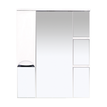 Орхидея - 85 Зеркало - шкаф лев. (свет) белая эмаль