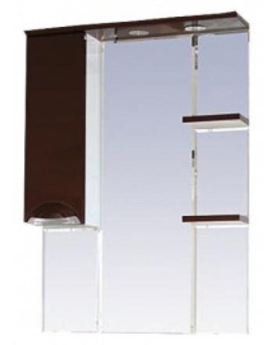 Жасмин - 85 Зеркало - шкаф лев. (свет) коричневая эмаль