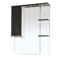 Жасмин - 85 Зеркало - шкаф лев. (свет) коричневая эмаль