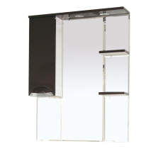 Жасмин - 85 Зеркало - шкаф лев. (свет) коричневая эмаль