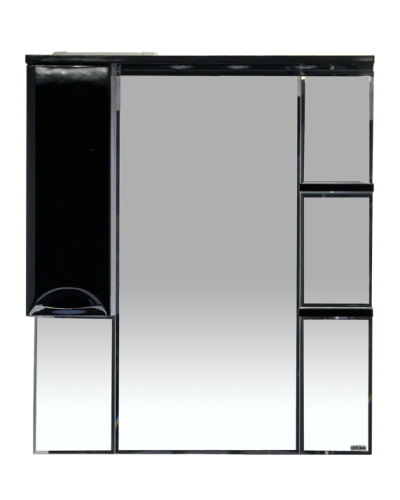 Жасмин - 85 Зеркало - шкаф лев. (свет) черная ПЛЕНКА