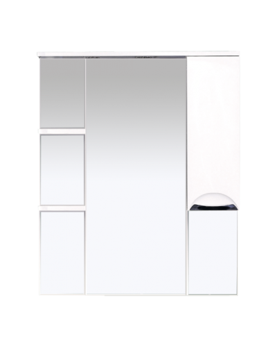 Орхидея - 85 Зеркало - шкаф прав. (свет) белая эмаль