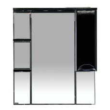 Жасмин - 85 Зеркало - шкаф прав. (свет) чёрная плёнка