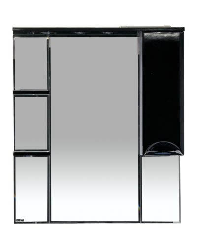 Жасмин - 85 Зеркало - шкаф прав. (свет) чёрная плёнка