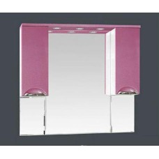 Жасмин -105 Зеркало - шкаф  (свет) розовая плёнка