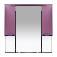 Жасмин -105 Зеркало - шкаф  (свет) розовая плёнка