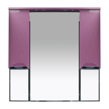 Жасмин -105 Зеркало - шкаф  (свет) розовая плёнка