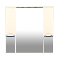 Орхидея -105 Зеркало - шкаф (свет) БЕЖ. эмаль