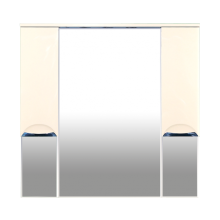 Орхидея -105 Зеркало - шкаф (свет) БЕЖ. эмаль