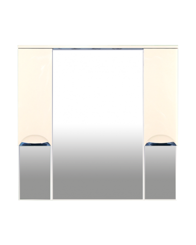 Орхидея -105 Зеркало - шкаф (свет) БЕЖ. эмаль