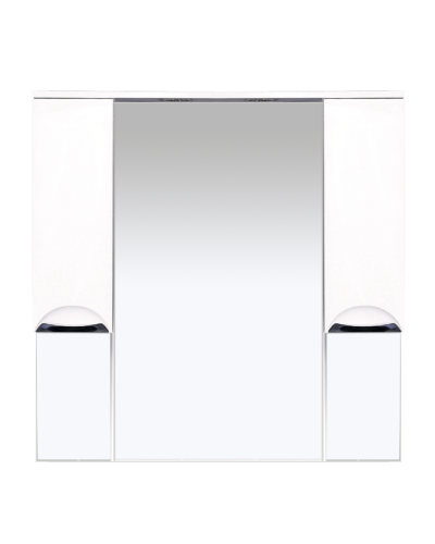 Орхидея -105 Зеркало - шкаф (свет) белая эмаль