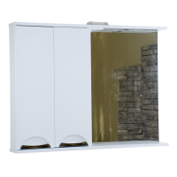 Куба- 105 Зеркало-шкаф(свет) лев.