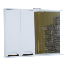 Куба- 105 Зеркало-шкаф(свет) лев.