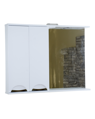 Куба- 105 Зеркало-шкаф(свет) лев.