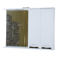 Куба- 105 Зеркало-шкаф(свет) прав.