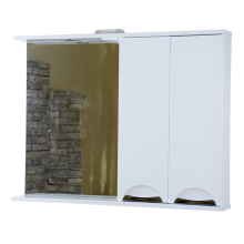 Куба- 105 Зеркало-шкаф(свет) прав.