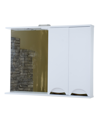 Куба- 105 Зеркало-шкаф(свет) прав.