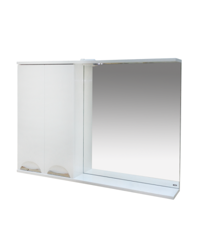 Куба- 120 Зеркало-шкаф(свет) лев.